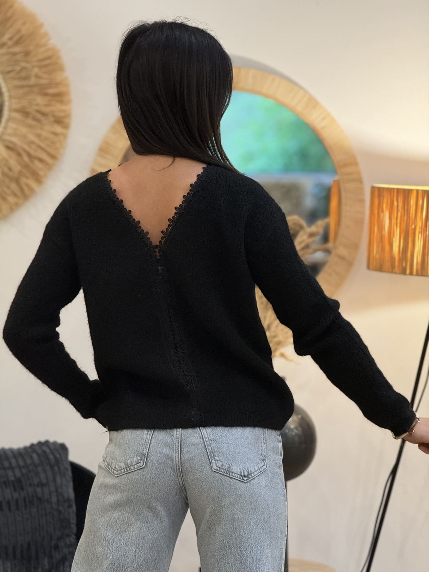 Pull Claudine, effet dos nu ou joli décolleté – Mademoiselle Marcelle