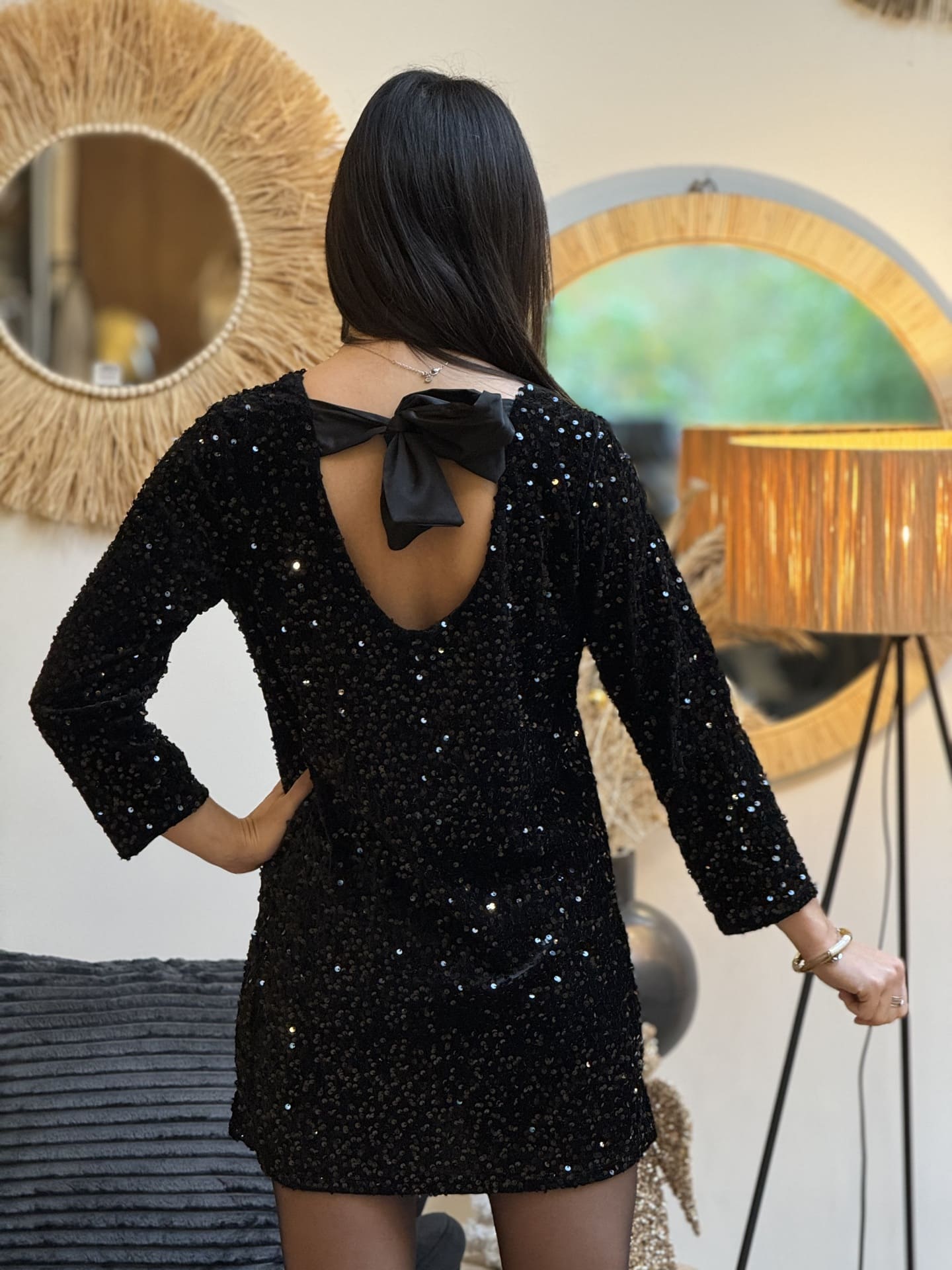 green emerald velvet dress “Saints” Sequin Jersey/Dress main image 0