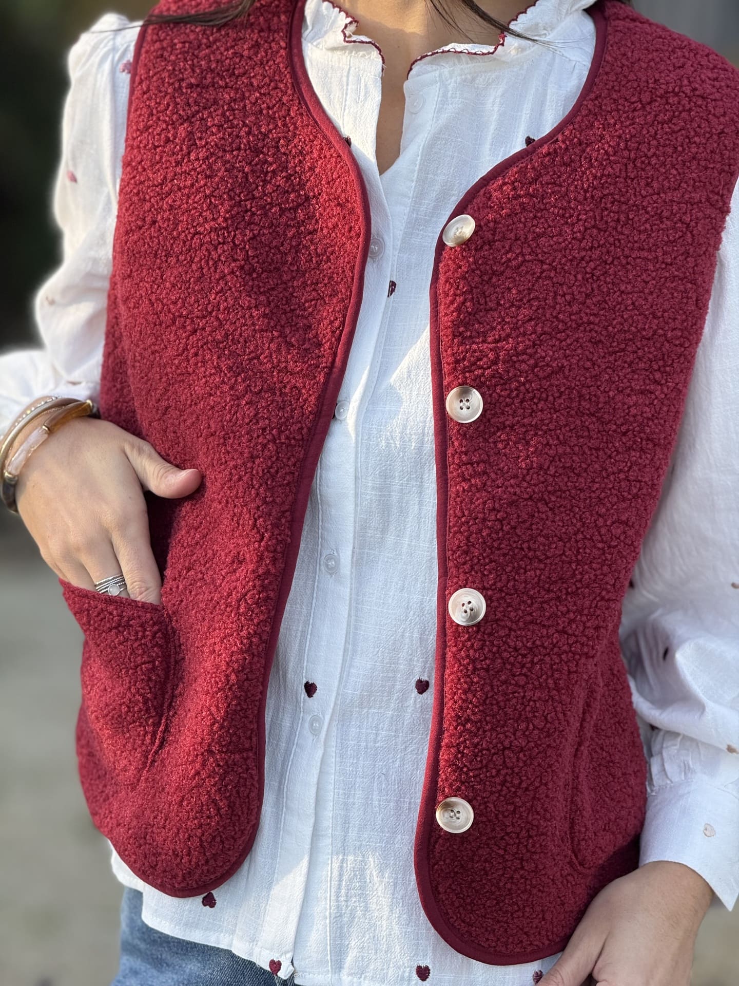 Gilet Utilitaire Vintage L.L.Bean Rouge Pêche à La Mouche – Taille M En Toile Rose Délavé